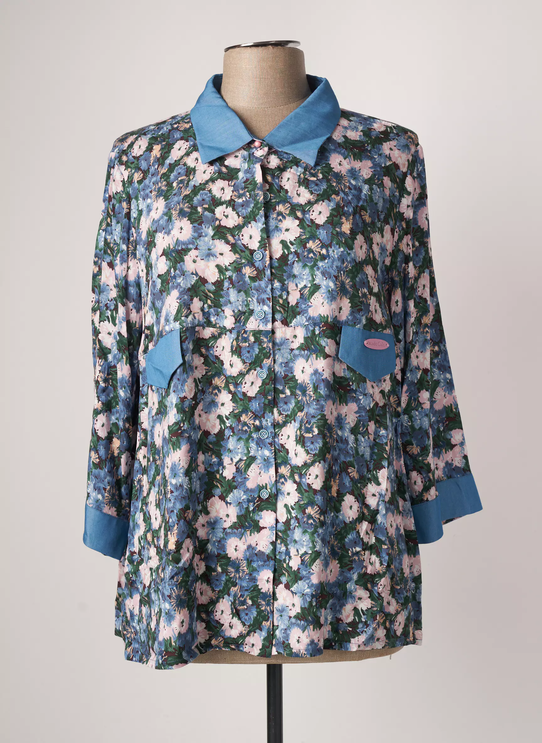 Poupee Chic Chemisiers Femme couleur bleu