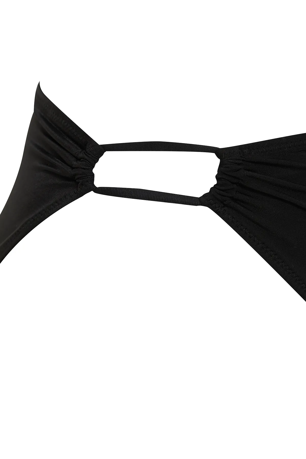 Trendyol Collection  Schwarze Tunnel-Bikinihose in regulärer Passform TBESS22BA0035