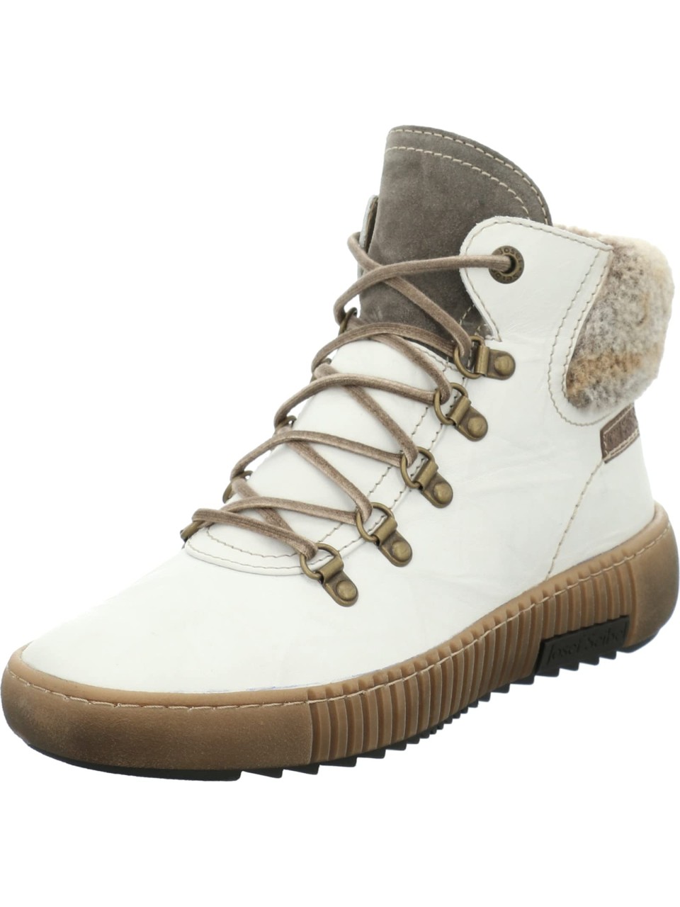 JOSEF SEIBEL Schnür-Stiefeletten weiss