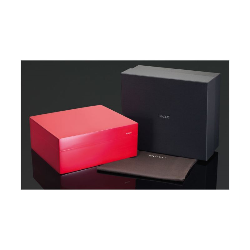 Siglo Zigarren-Humidor Modell Vibrant 50 Zigarren, Siren Red