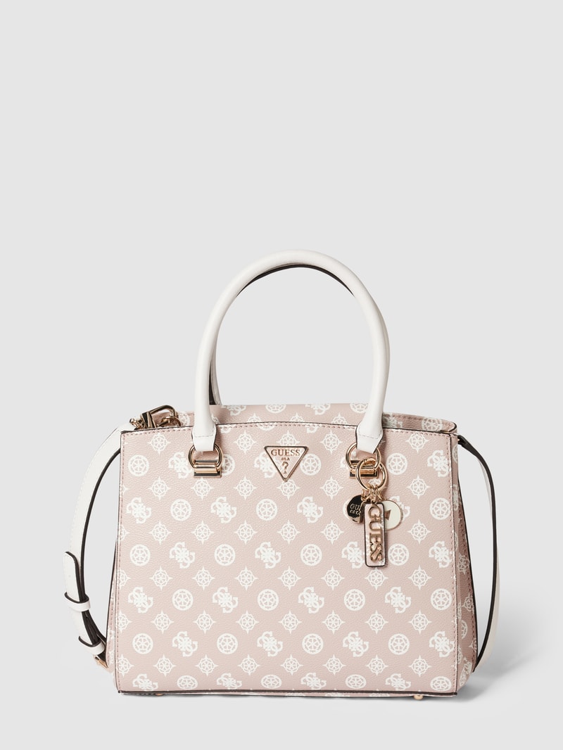 Handtasche mit Allover-Muster Modell 'NOELLE' in rosa