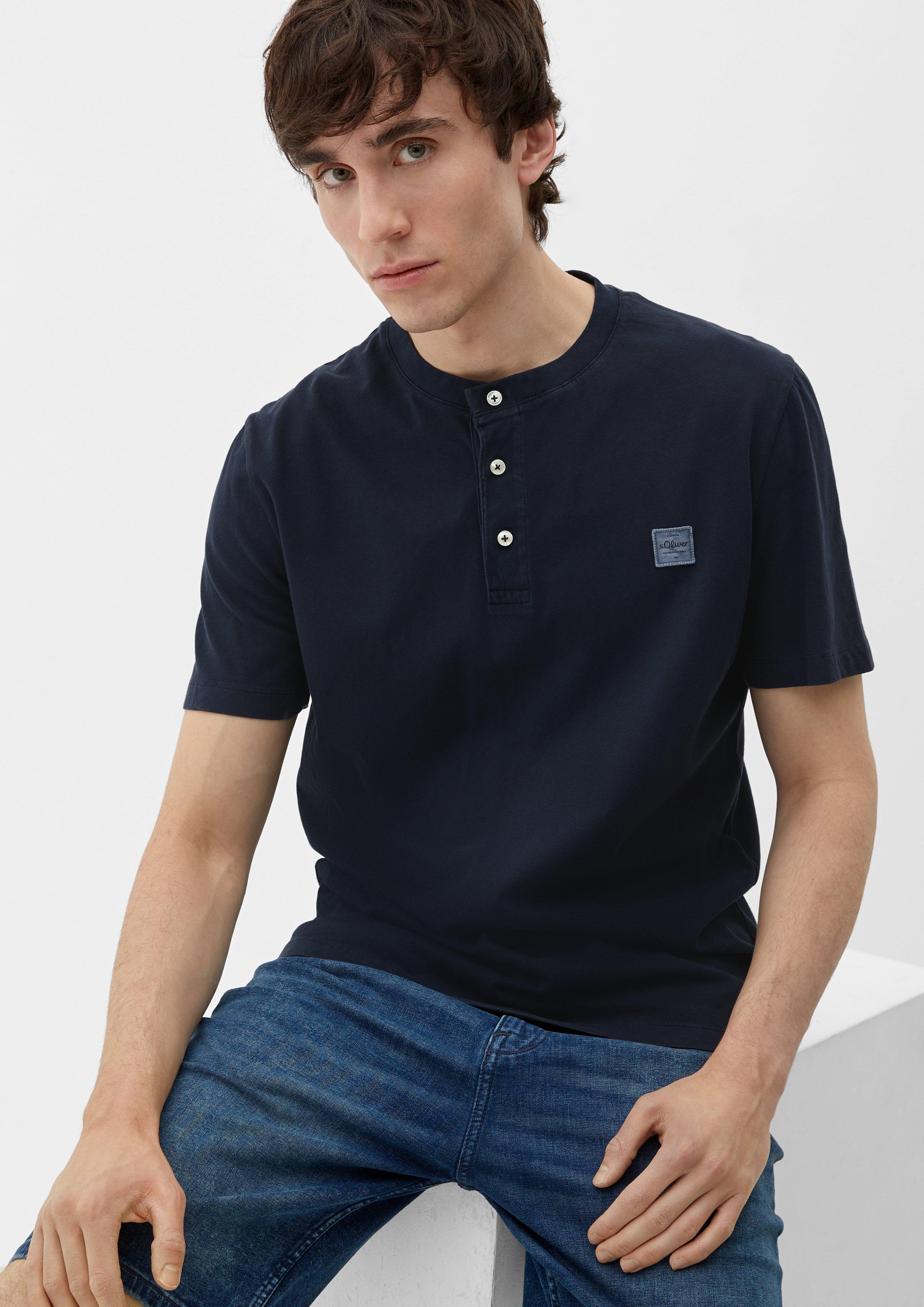 T-Shirt mit Henley-Ausschnitt  2133166-5955
