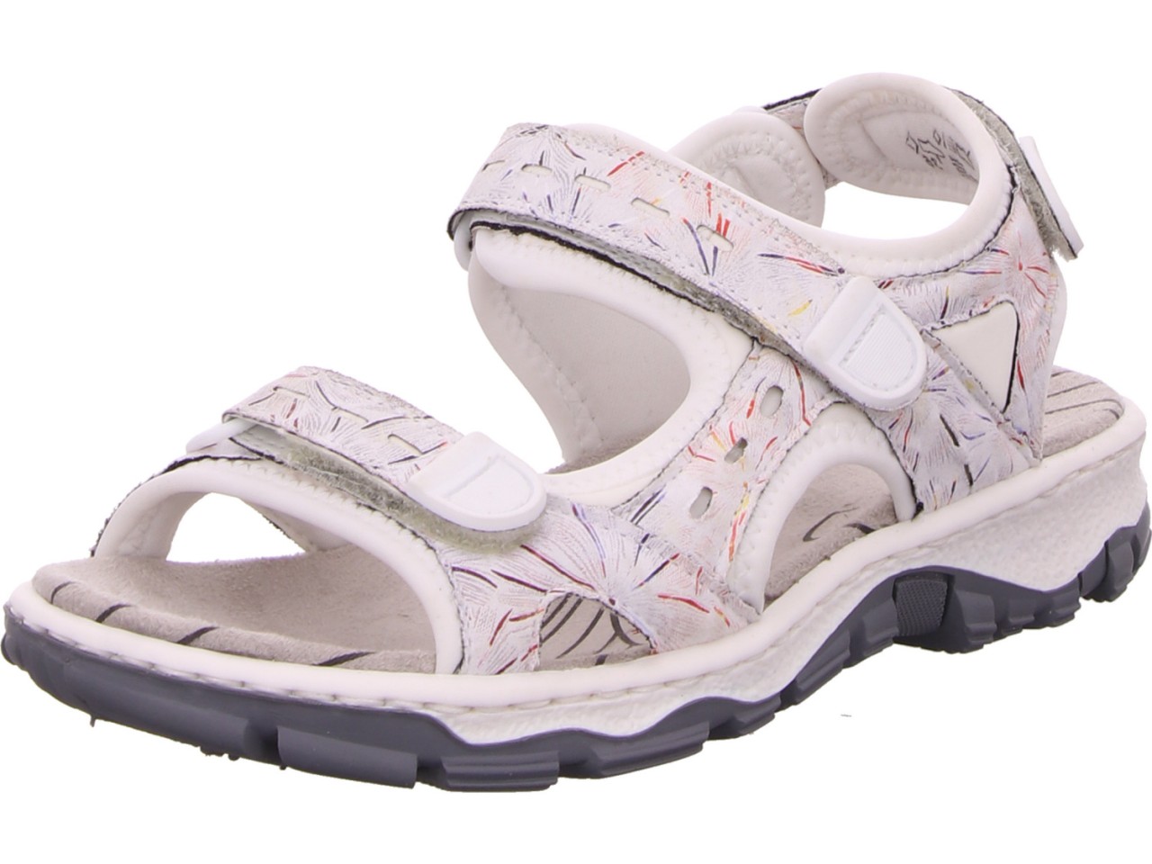 RIEKER Klassische Sandalen weiss