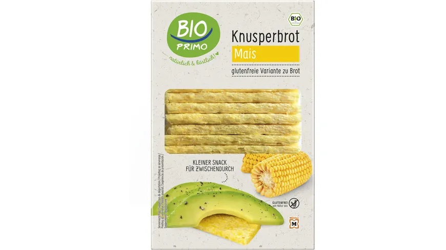 BIO PRIMO Bio Knusperbrot Mais 130 g