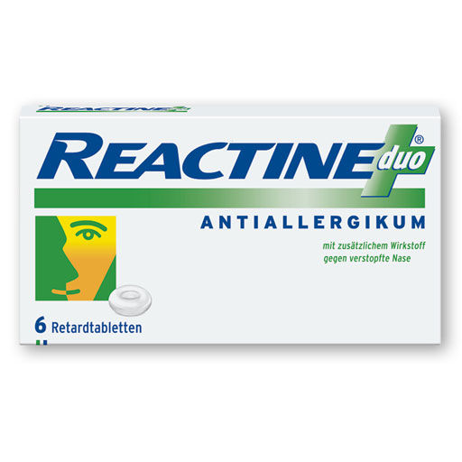 REACTINE duo Retardtabletten  6 St  Retard-Tabletten