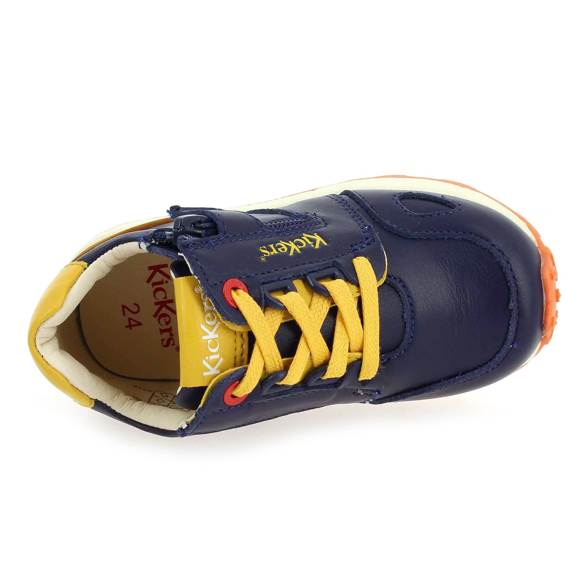 Kickers  DENVER MID - Marine Jaune