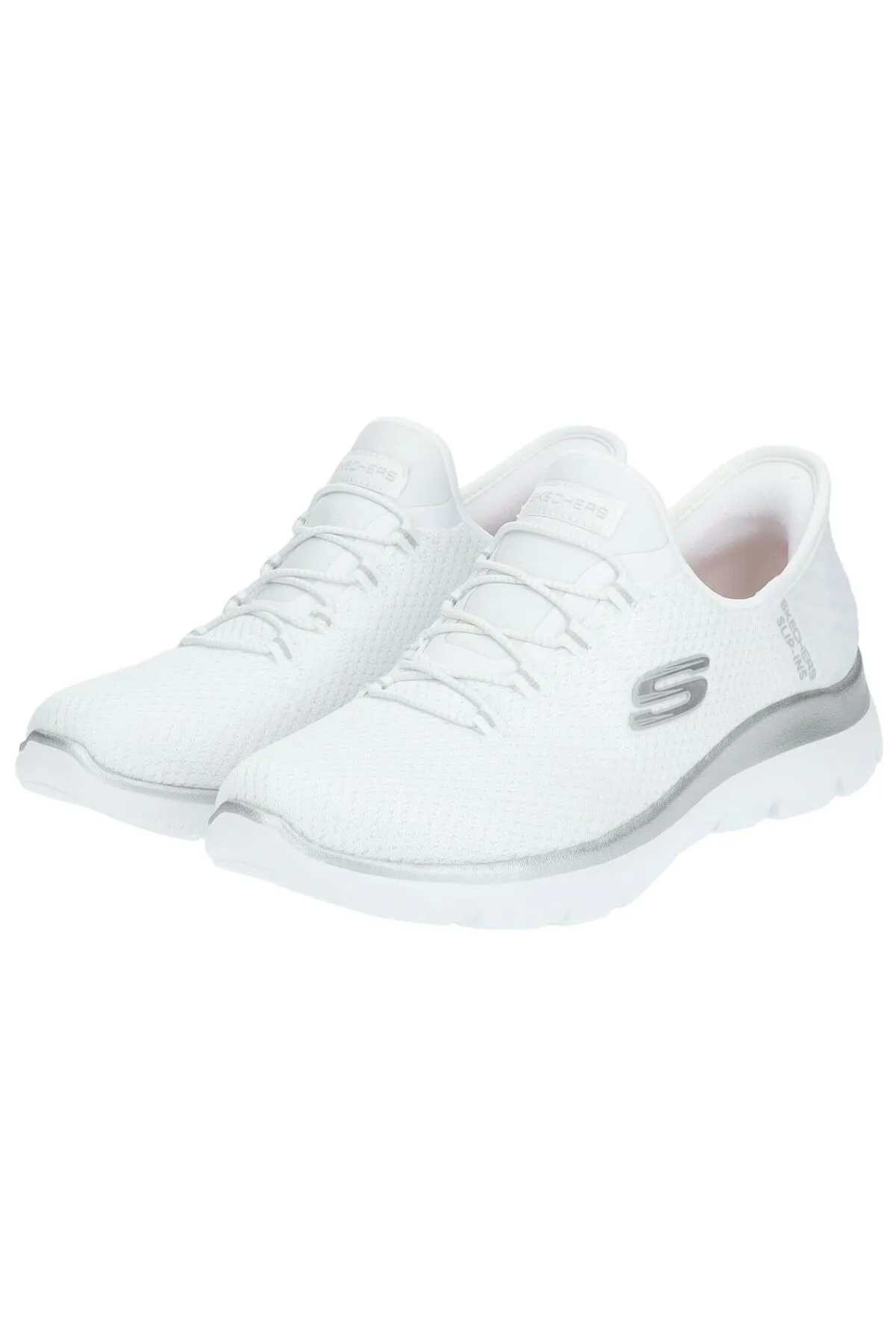 SKECHERS  Sneaker - Weiß - Flacher Absatz