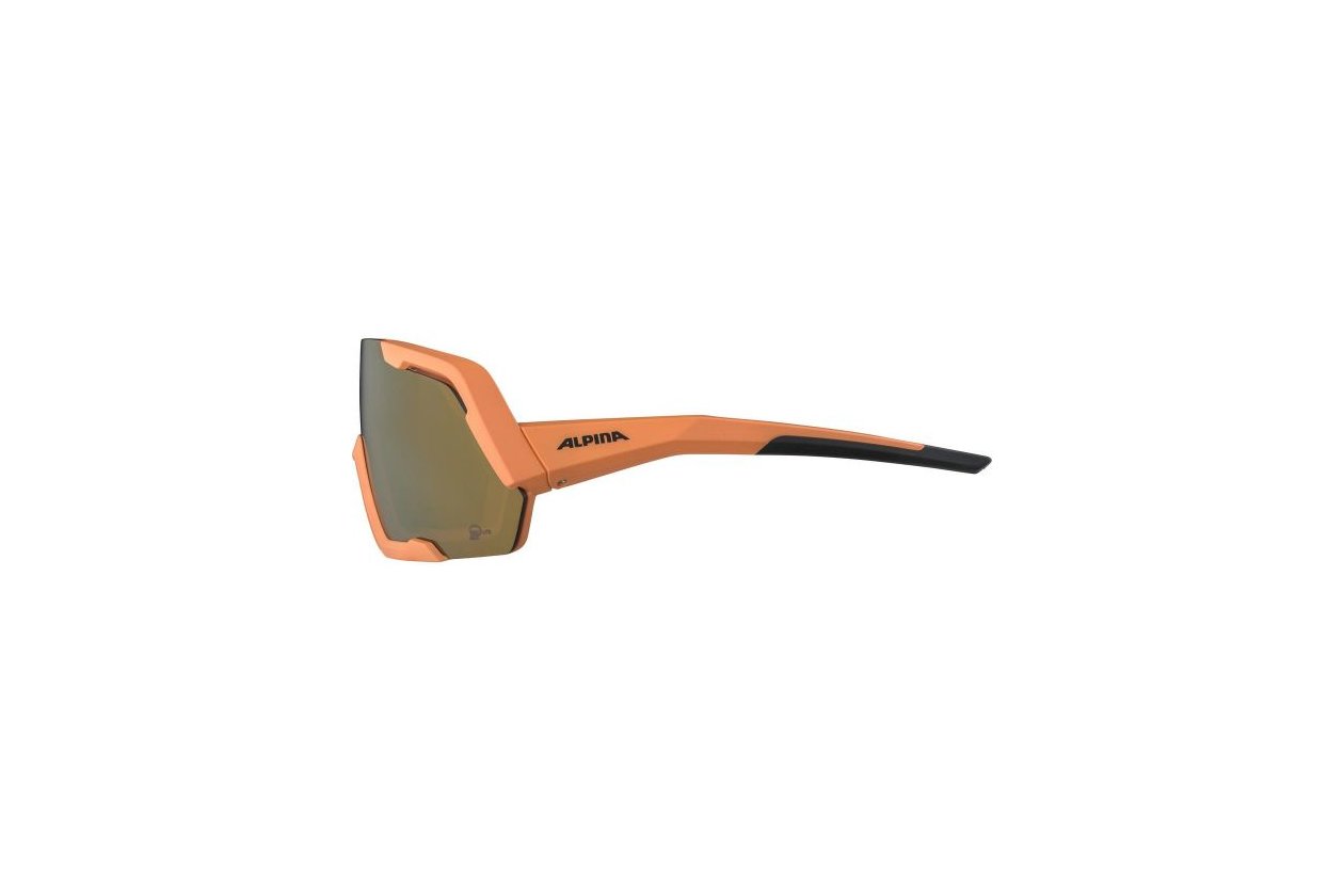 Alpina Rocket Q-Lite peach matt / pink mirror lens