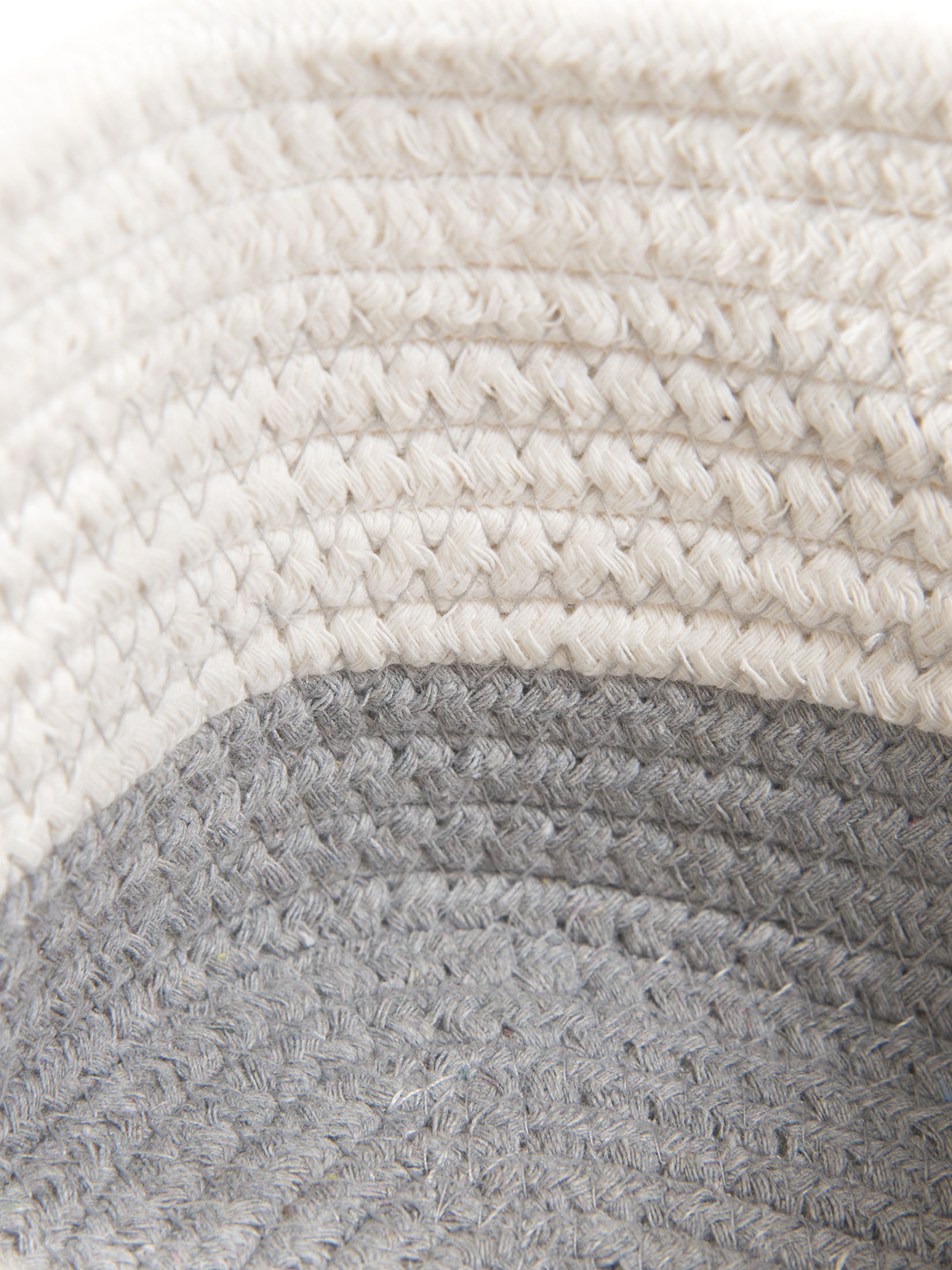 Mjonda Korb, Weiss/Beige/Grau