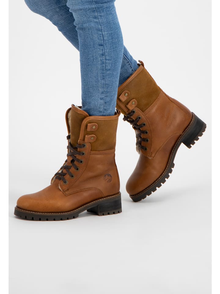 TRAVELIN' Ankle Boots Myre in Cognac günstig kaufen