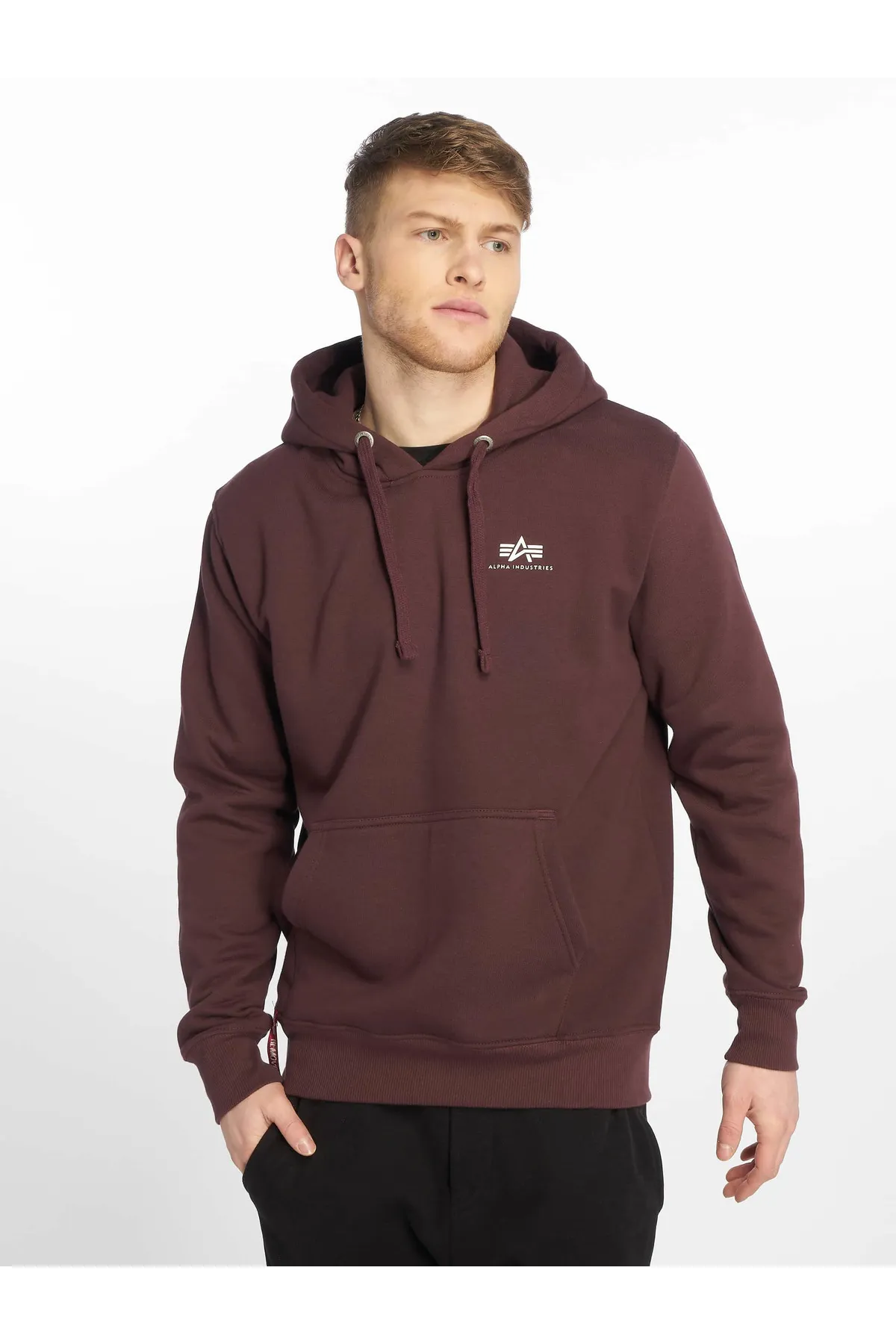 Alpha Industries  Herren Alpha Industries Basic Klein Logo Hoody