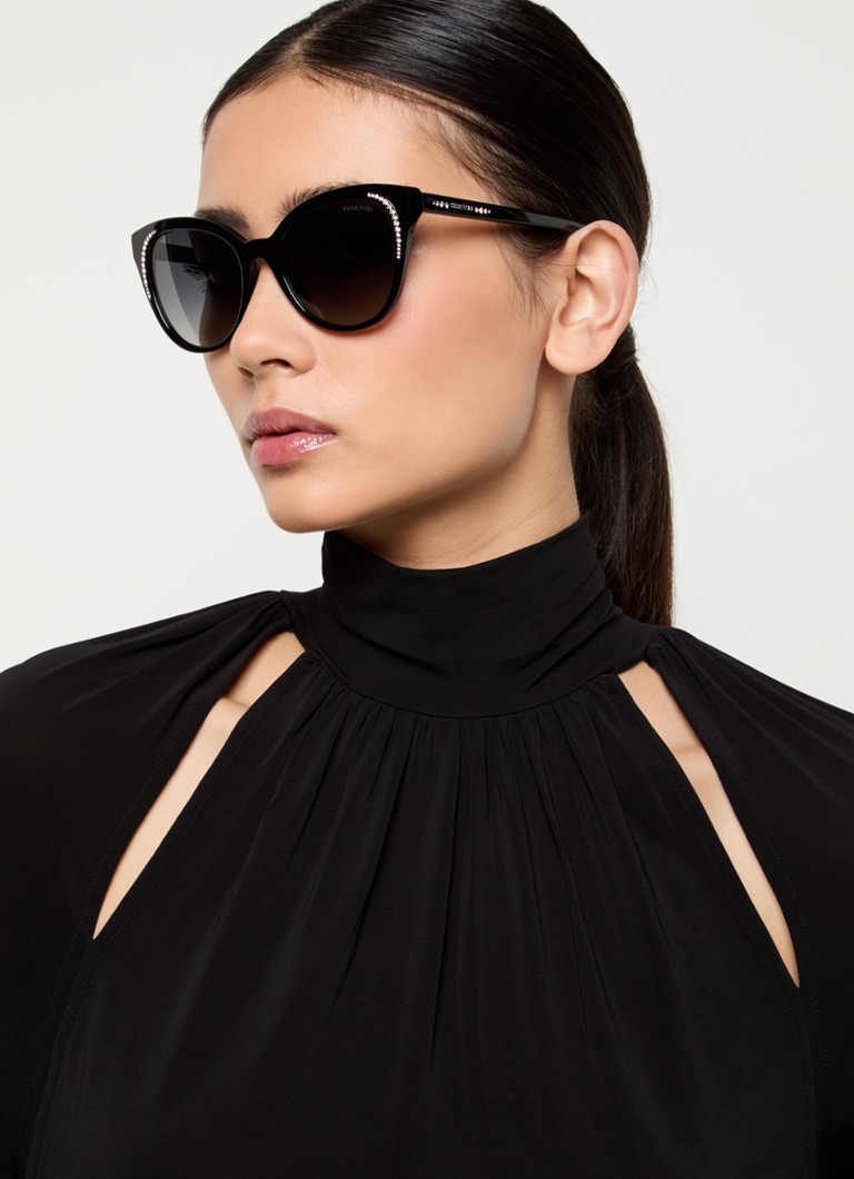 Ochelari de soare Swarovski polarizați cu model cat-eye SK6031