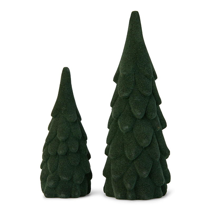 Home Dekortræer 2-pk 23/16 cm velur grønn