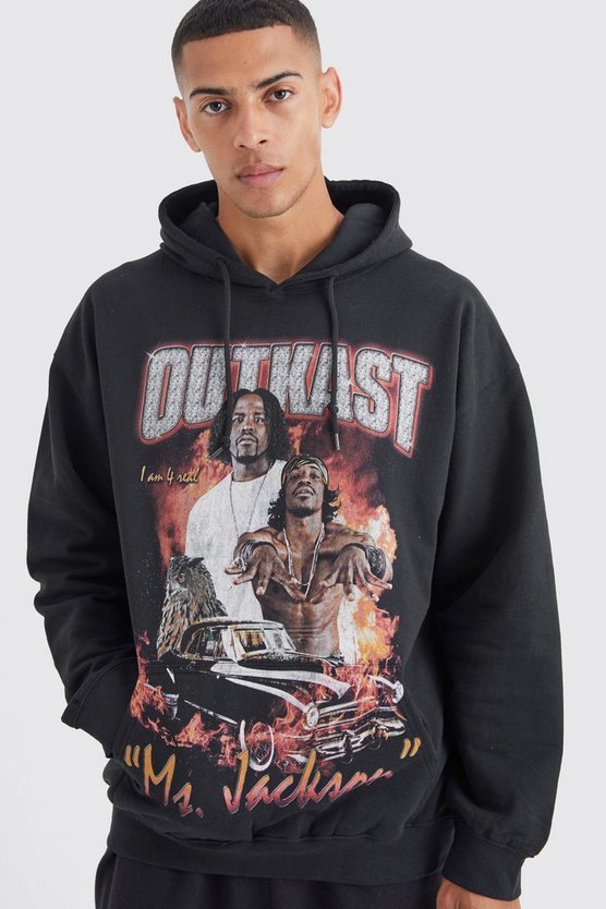 Oversize Hoodie mit lizenziertem Outcast Print