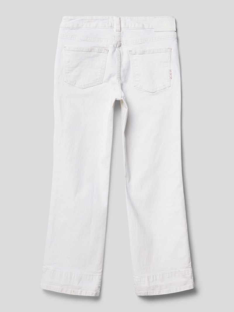 Wide Fit Jeans in 5-Pocket-Design Modell 'The Wave' in weiß