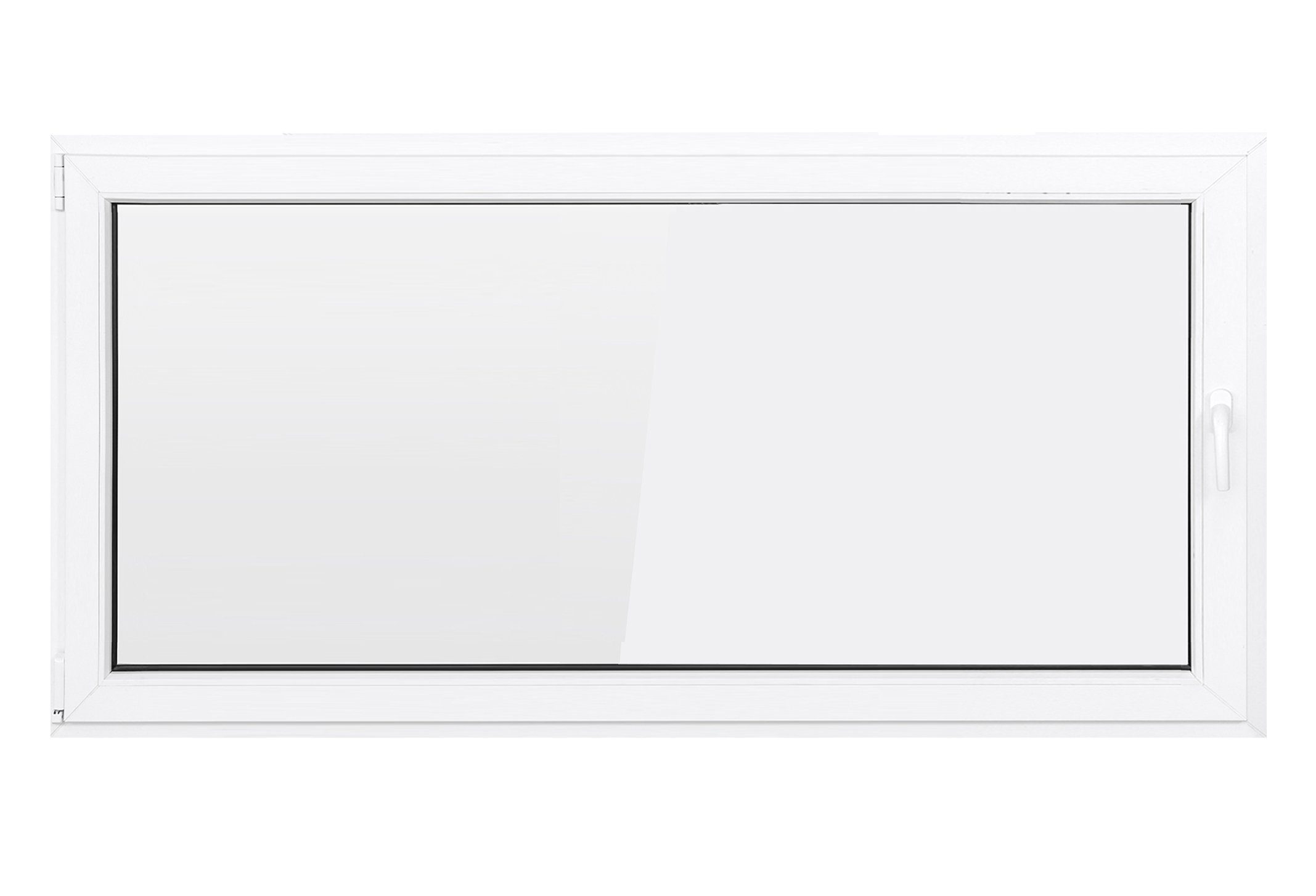 SN DECO GROUP Kellerfenster 1 Flügel 1000x500 Dreh-Kipp 2-fach Verglasung weiß 70 mm Profil, (Set), RC2 Sicherheitsbeschlag