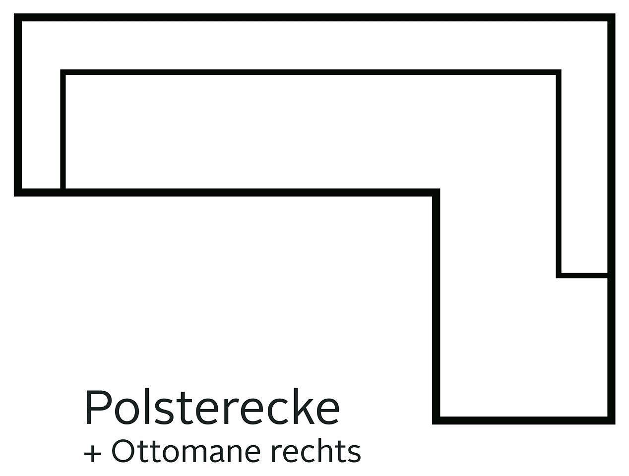 exxpo - sofa fashion Ecksofa Florenz, mit Kopfteilverstellung, wahlweise mit Bettfunktion