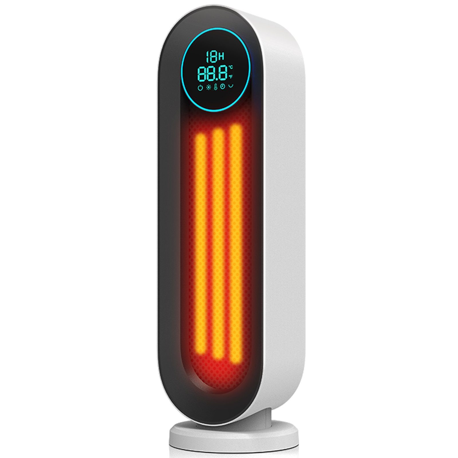 iceagle Heizlüfter HeizlüFter Energiesparend Keramik Mit Fernbedienung 2000W 12h Timer