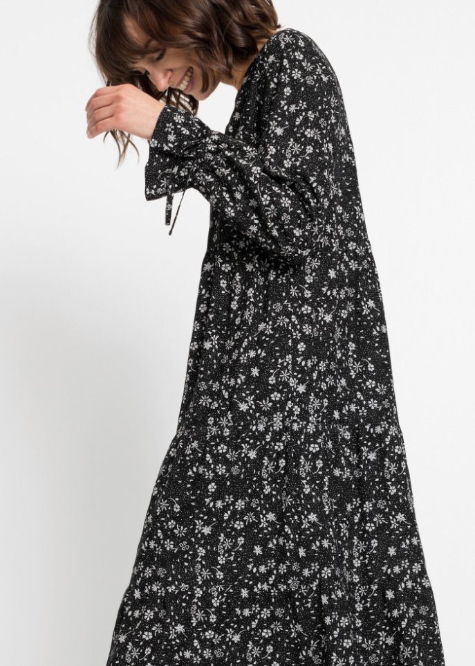 Bedrucktes Maxikleid aus nachhaltiger Viskose