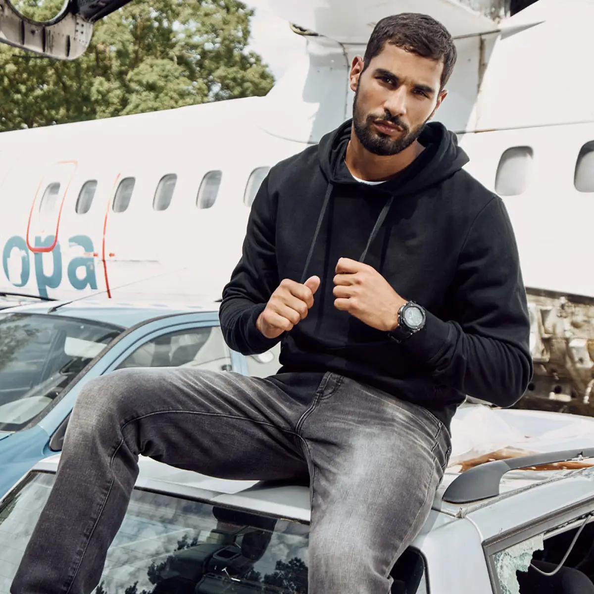 Brandit Sweathoodie schwarz