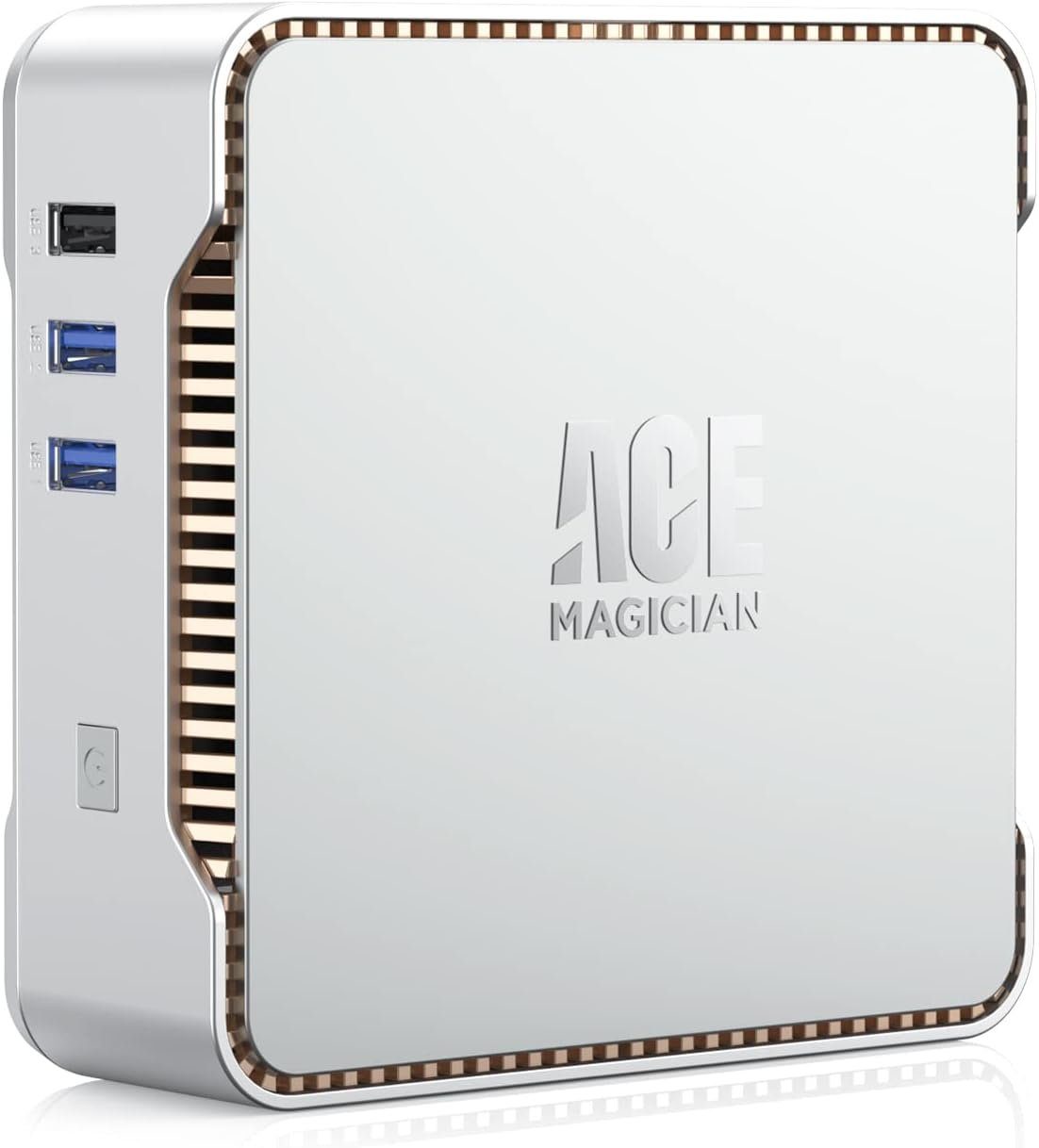 ACEMAGICIAN Mini-PC (Intel Celeron N5105, UHD Graphics 450MHz-800MHz, 12 GB RAM, 256 GB SSD, 4K HD Dual HDMI, Dual Band WiFi 2,4G/5G, BT 4.2, Gigabit Ethernet)