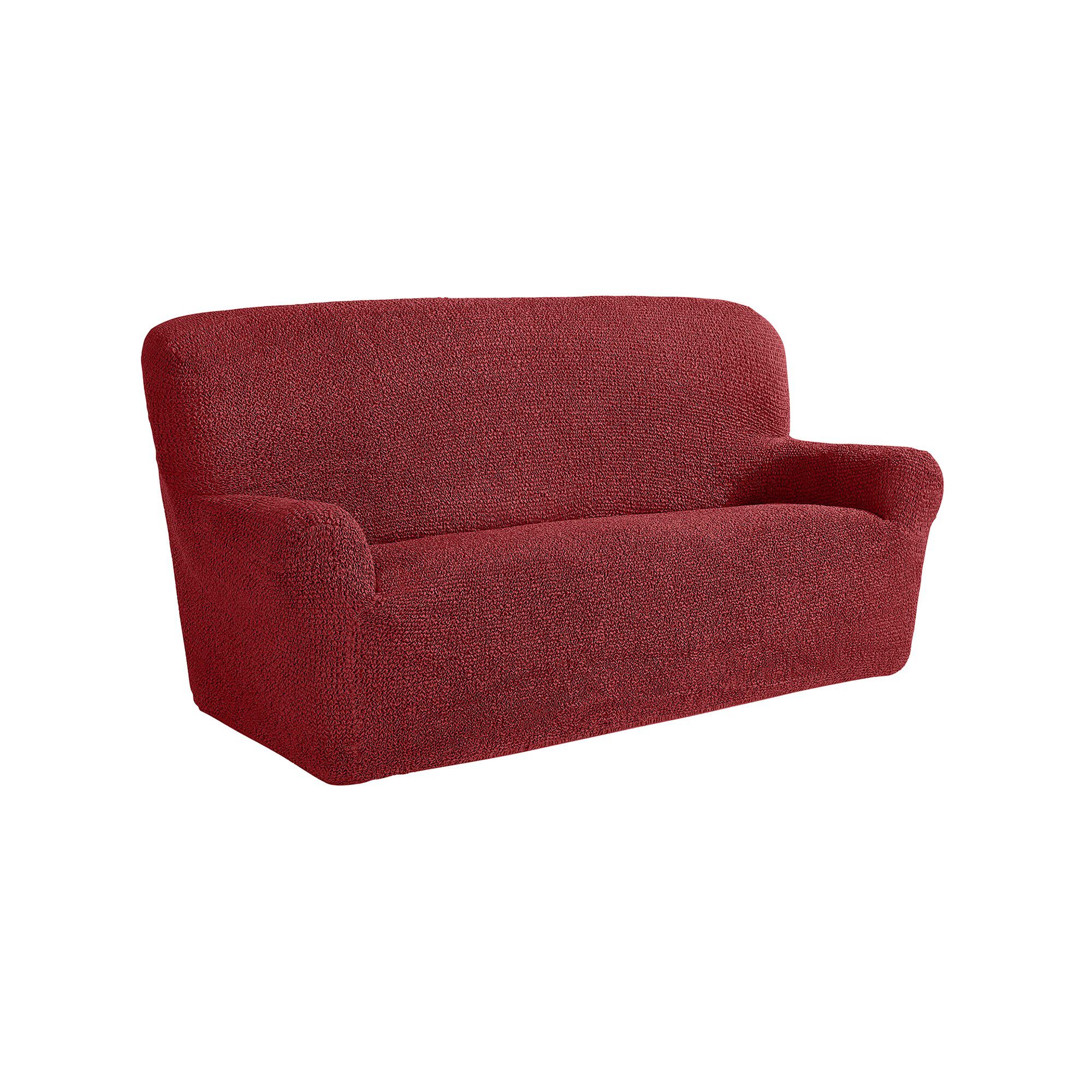 Housse bi-extensible imprimée gaufrée pour fauteuil et canapé