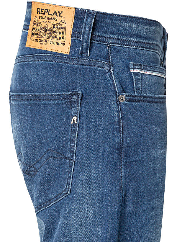 Replay, Jeans Grover, Straight Fit, Baumwoll-Stretch, dunkelblau