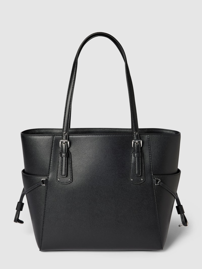 Shopper mit Label-Detail Modell 'VOYAGER' in schwarz