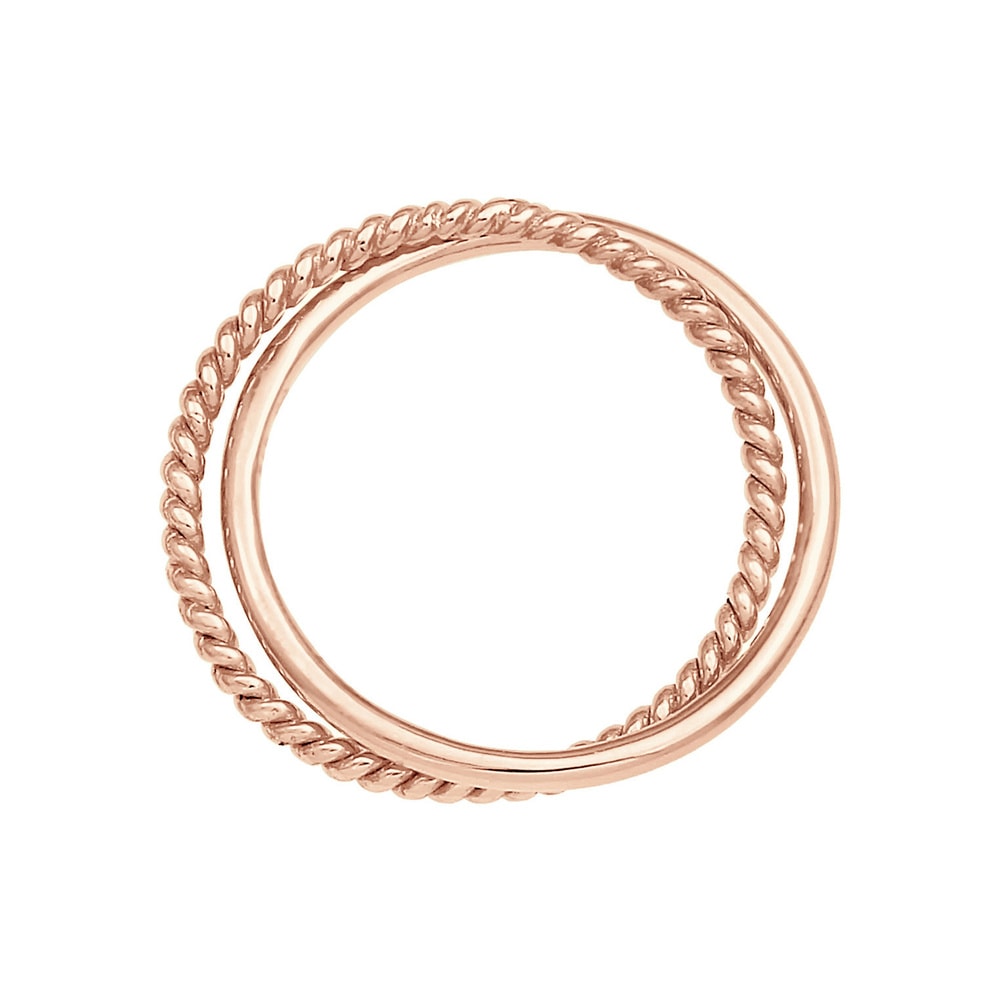 Elli Elli Bague Femmes Enroulement Classique Filigrane Torsadé Tendance en Argent Ster Bague