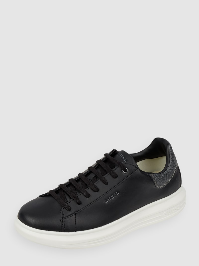 Sneaker mit Label-Print Modell 'VIBO' in schwarz