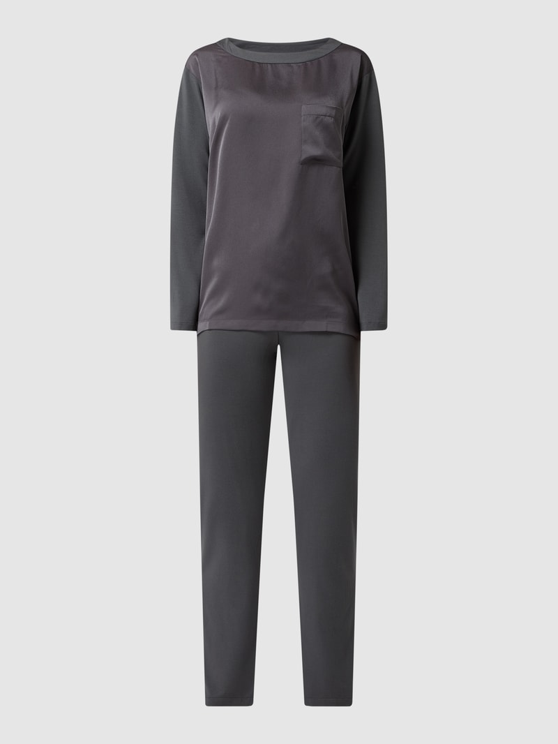 Pyjama mit Stretch-Anteil Modell 'Janet' in anthrazit
