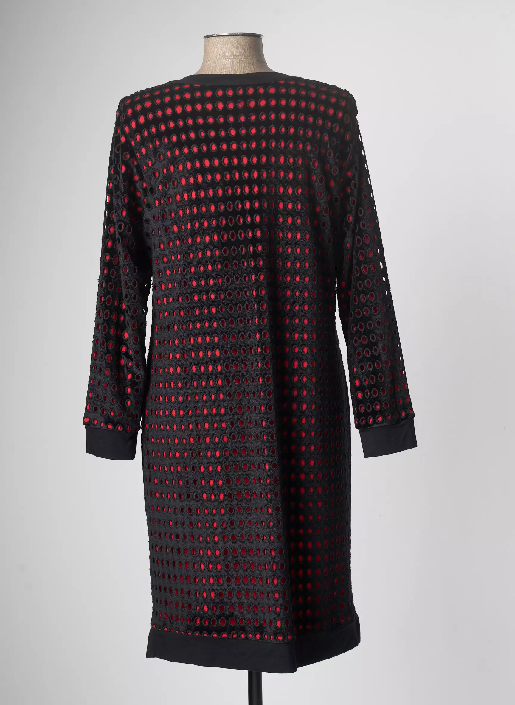 Meri Esca Robes Mi Longues Femme couleur noir