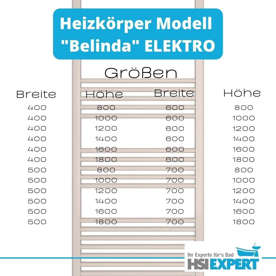 HGMBAD Badheizkörper Elektro Badheizkörper Handtuchtrockner Heizung, Heizstab-Regler