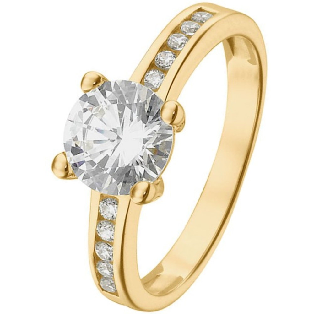 FAVS Bague pour femme 375 Or jaune or jaune Bague