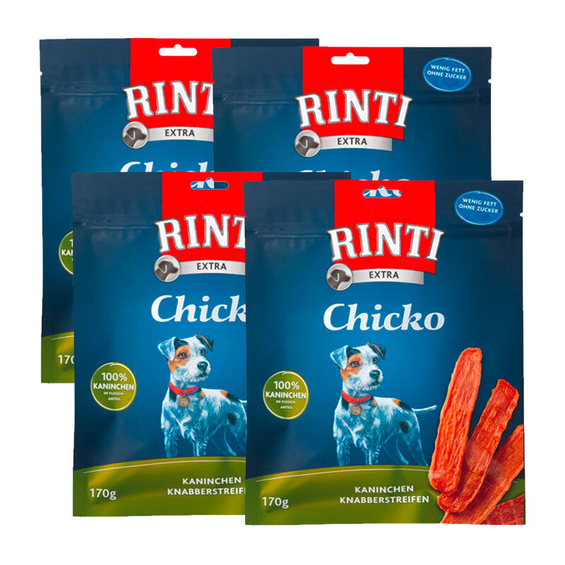 RINTI Snacks RINTI Chicko Sparpaket Kaninchen 4x170 g