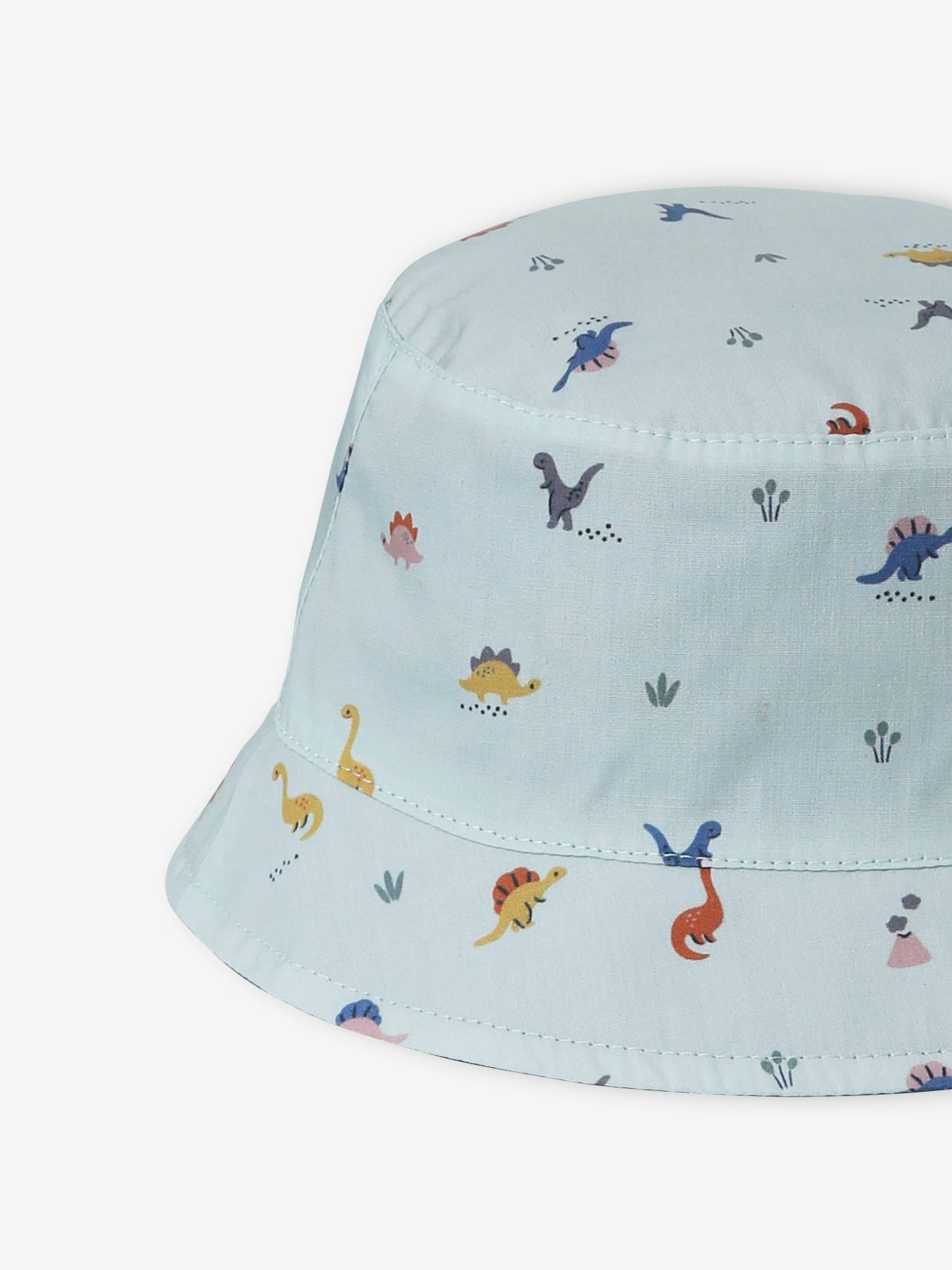 Bob réversible dinosaures bébé garçon vert d'eau