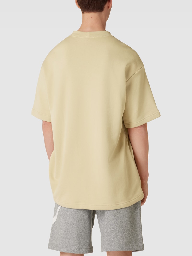 T-Shirt mit Label-Stitching Modell 'CIRCA' in beige