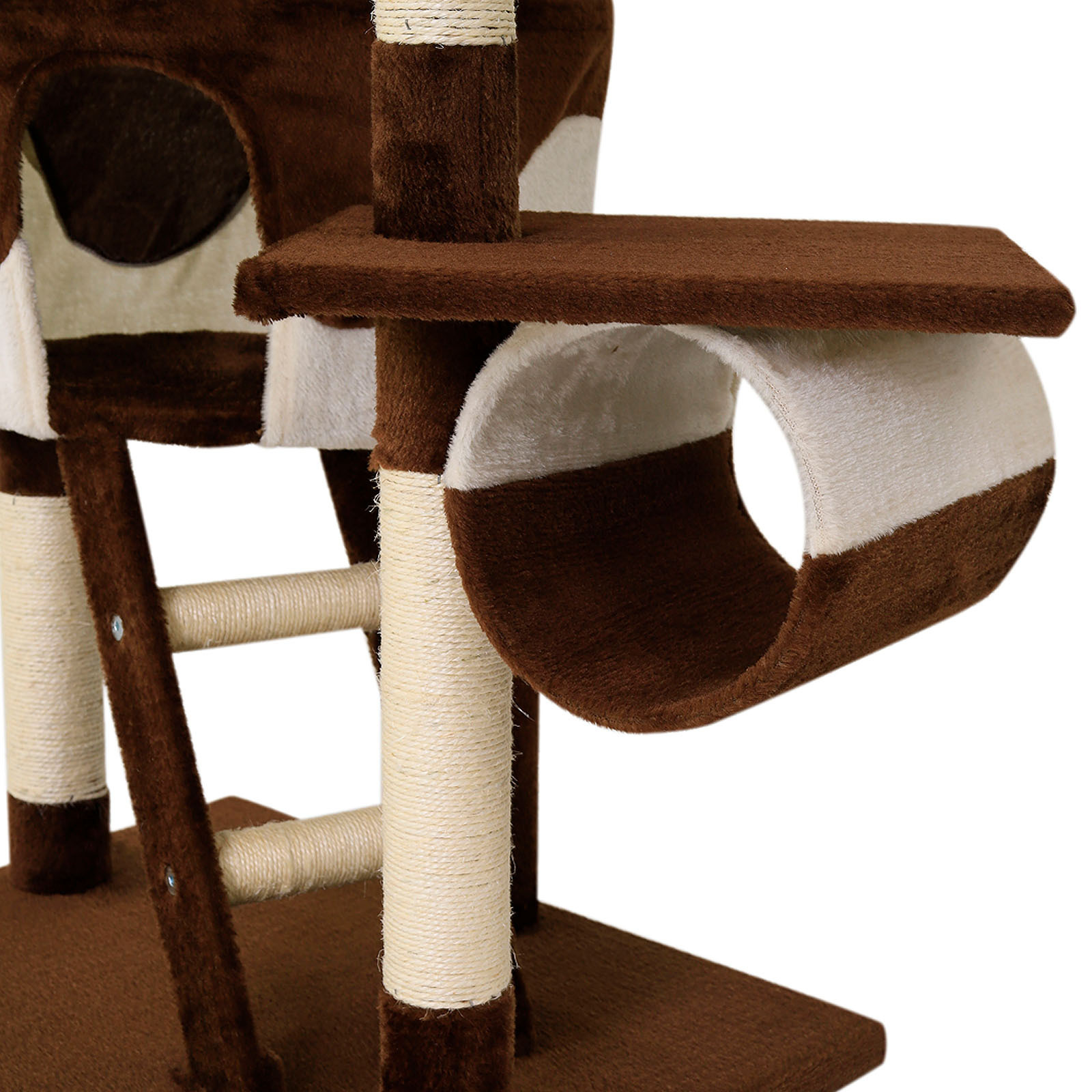 Lionto Kratzbäume Lionto Kratzbaum XXL, Höhenverstellbar (230 - 250 cm) braun/ beige