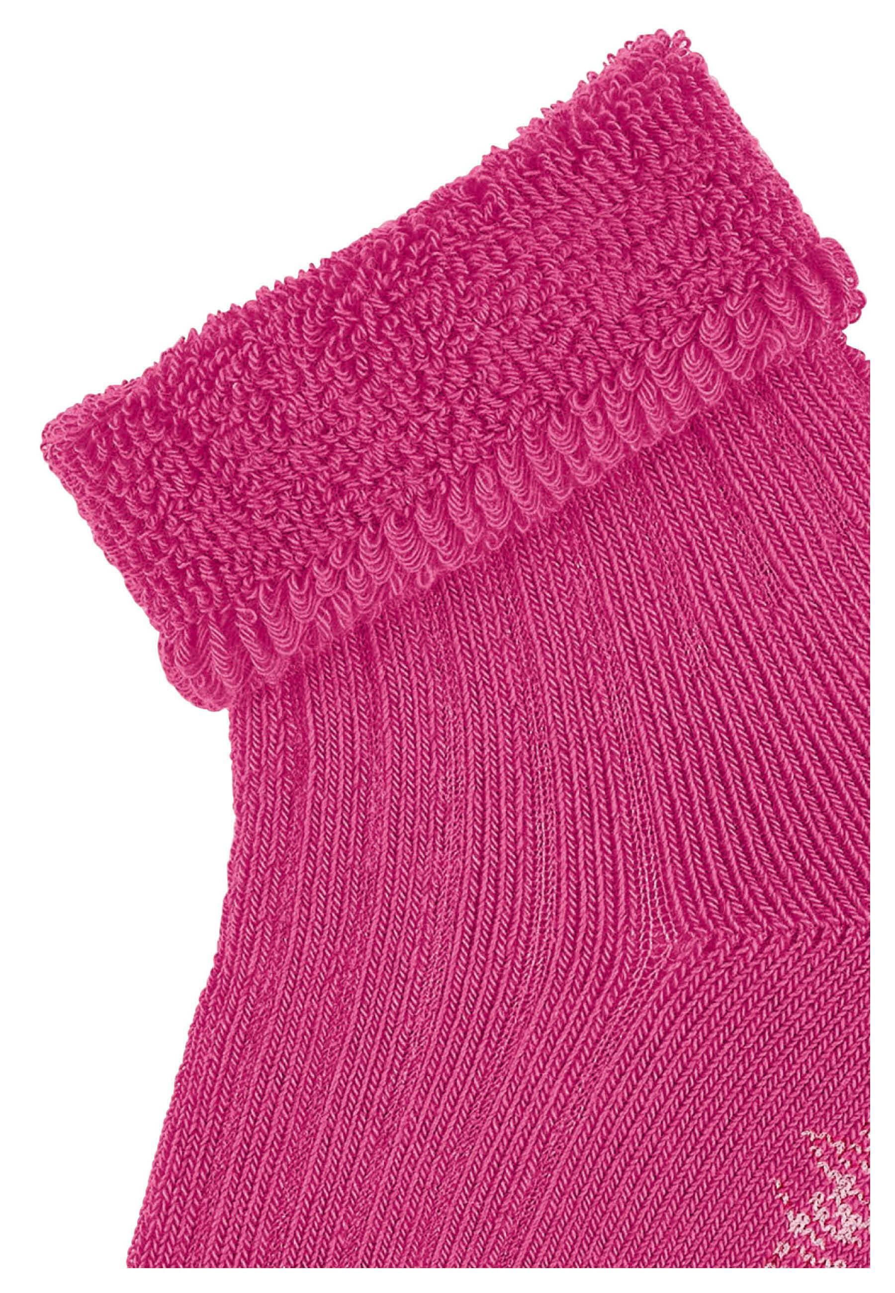 Babysocken uni mit Rippstruktur, Vollplüsch innen
