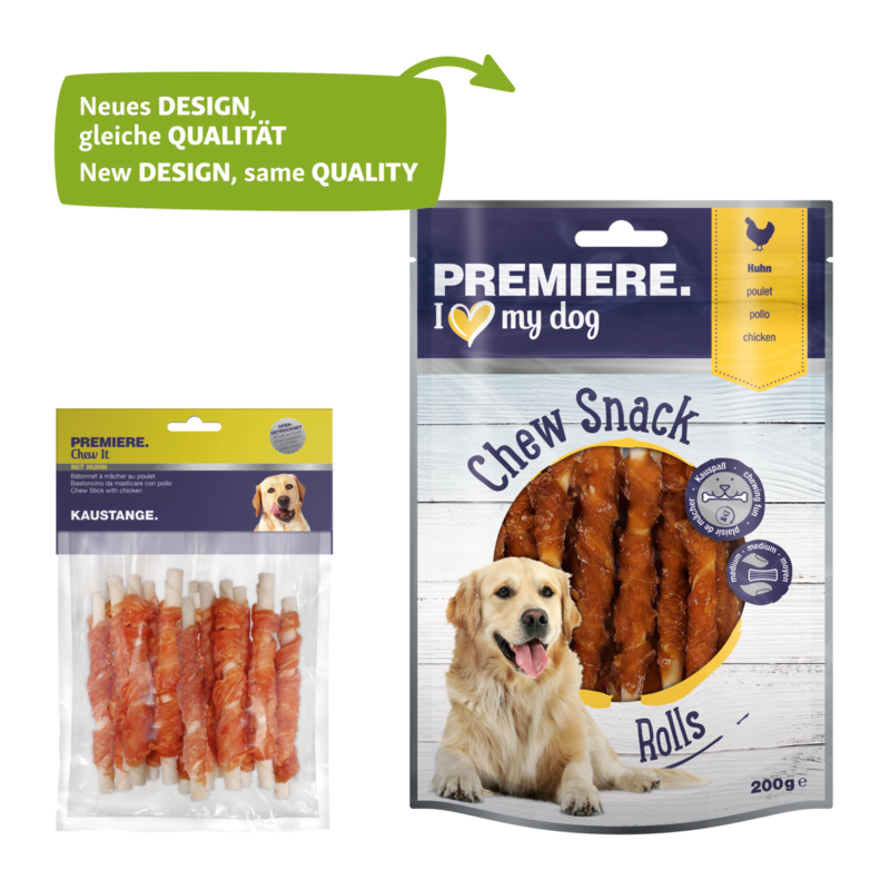 PREMIERE Snacks PREMIERE Chew Snack Kaustangen Rolls Huhn 200g