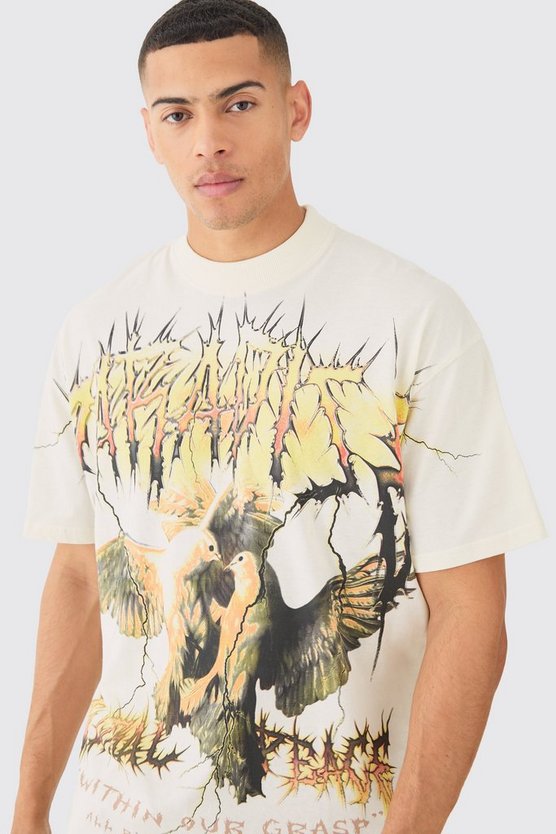 Oversize T-Shirt mit Print