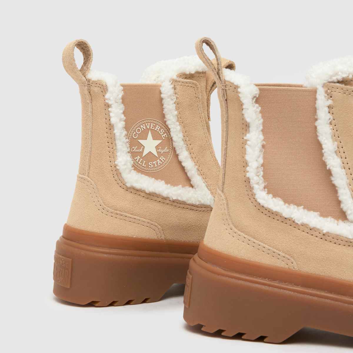 Converse beige All Star Chelsea Lugged flickor juniorsneakers