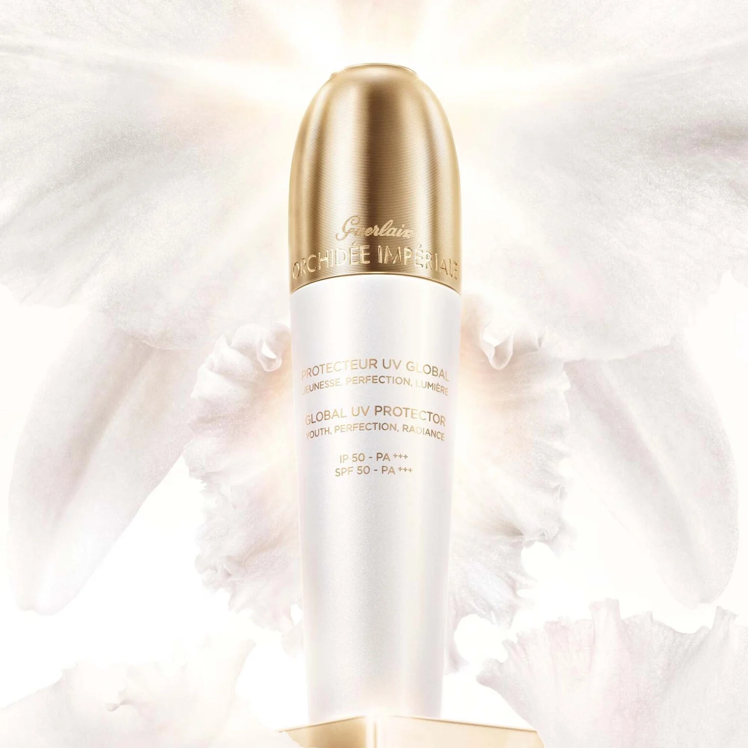 Orchidée Impériale Rozjasňujúci Le Protecteur UV Global SPF50 - Ochranné prípravky, Pleťový fluid s globálnym efektom, Pleťový fluid proti nedokonalostiam pleti, Rozjasňujúci pleťový fluid