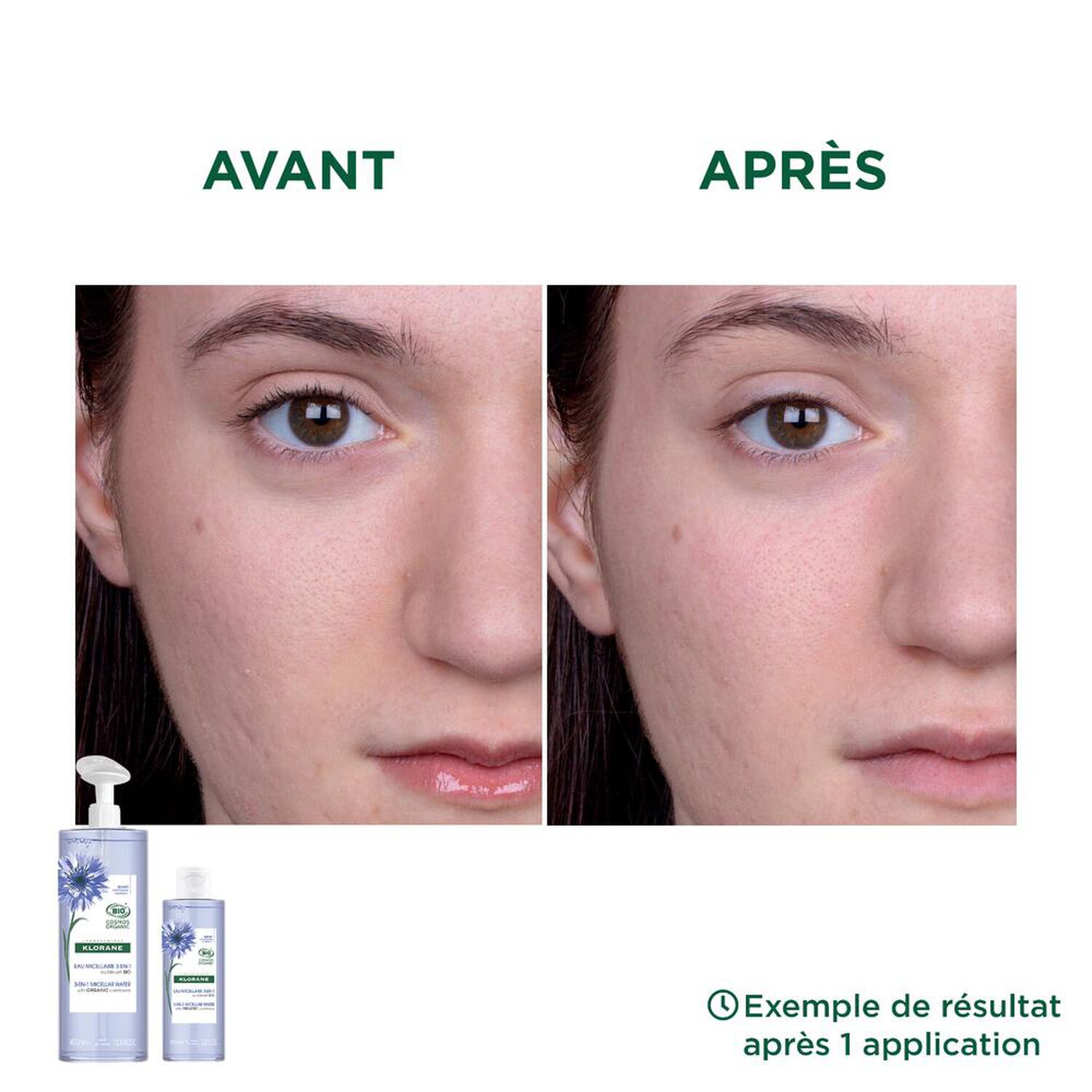 Klorane Bleuet Bio Eau Micellaire Visage - Yeux - Lèvres