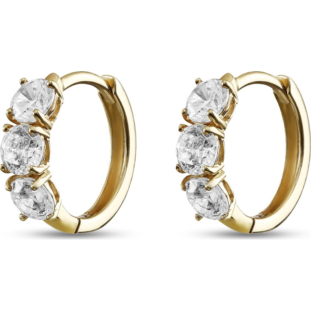 FAVS Créoles 375 Or jaune Boucles d'oreilles