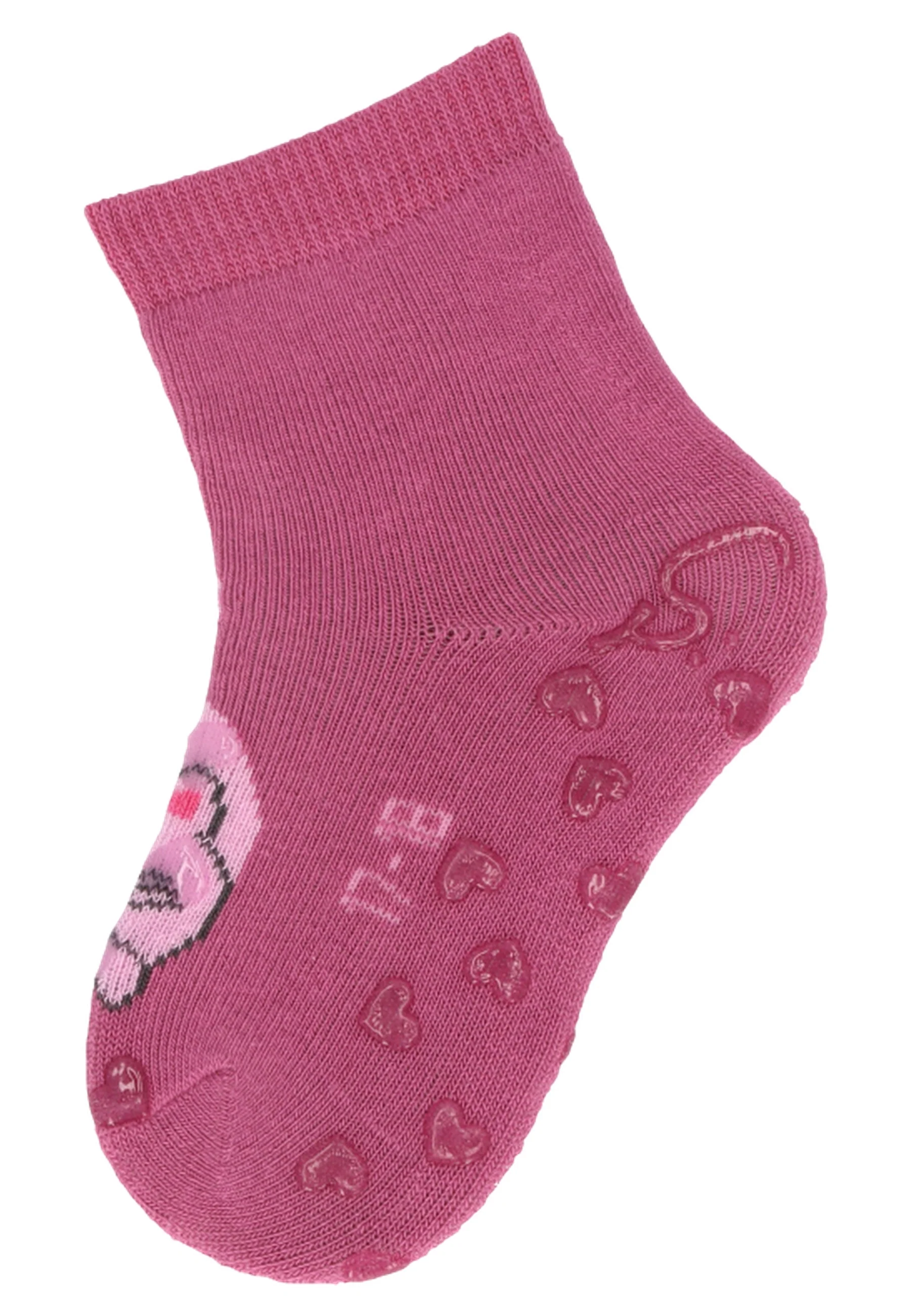 ABS Krabbelsocken im 2er Pack mit Motiv Katze