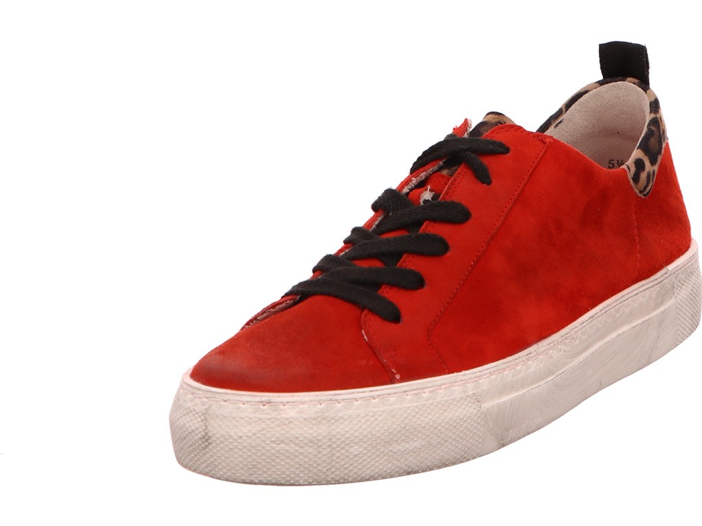 PAUL GREEN Sneaker rot red camel