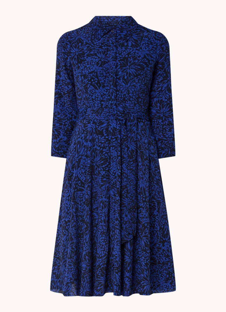 Abito chemisier midi stampato con cintura da annodare di Hobbs Lainey