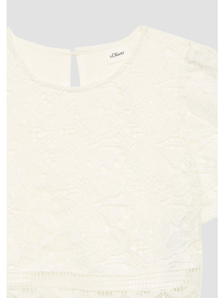 s.Oliver Bluse kurzarm in Creme günstig kaufen 134/140