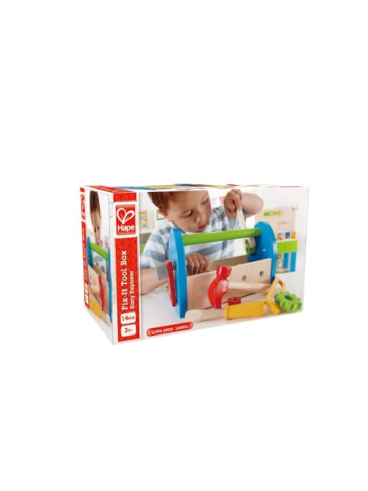 Hape  Kleinkinder Werkzeugkasten aus Holz, 14-teilig günstig kaufen onesize